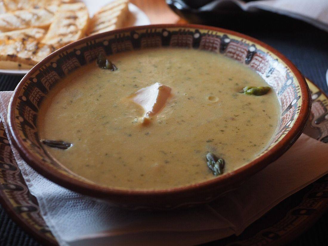 Asparagus soup at Inferno Bar Lund