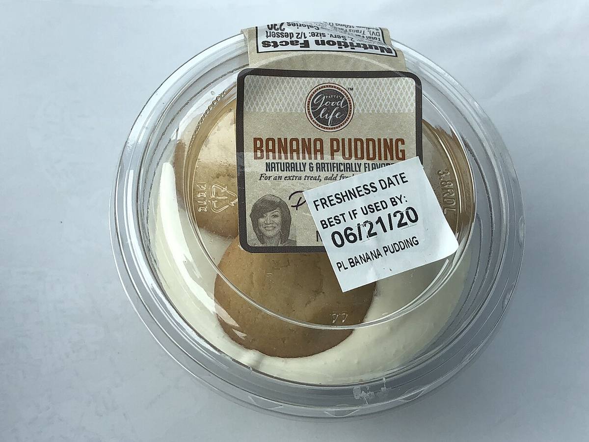 Banana pudding on the afternoon tea
