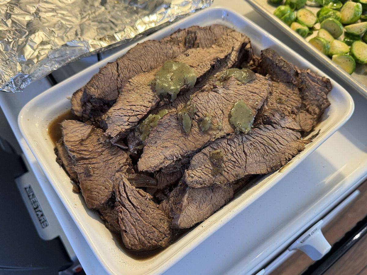 Brisket topped with fat - Decmeber 2023 - Sarah Stierch (Brisket)