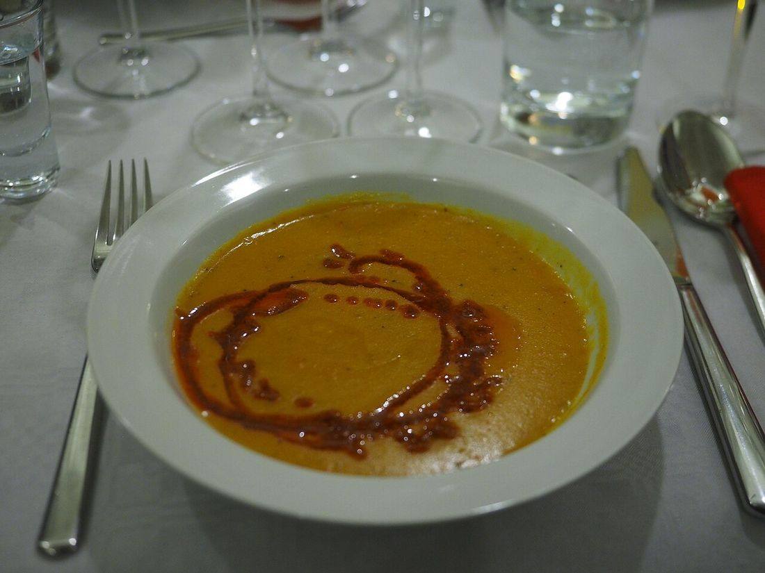 Butternut squash soup at a sittning