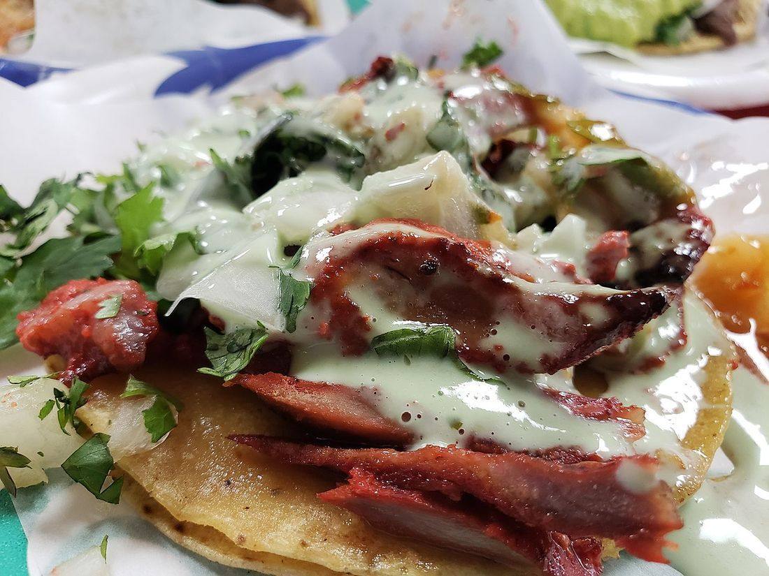 TeG adobada taco (Carne Adovada)