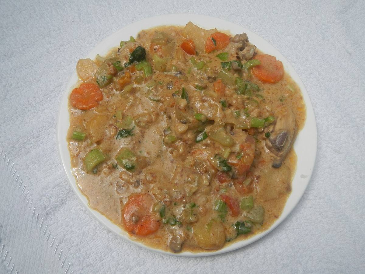 Carrot Ginger Soup — photograph from Wikimedia Commons