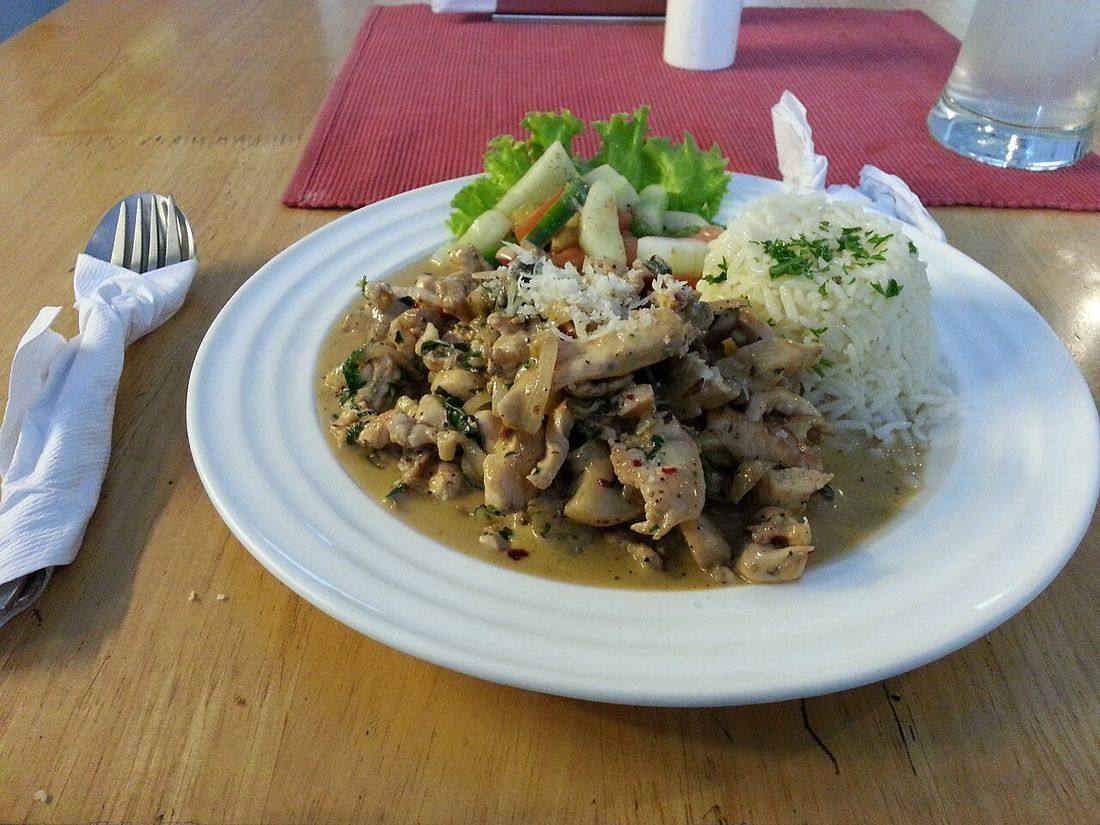 Chicken Stroganoff — photograph from Wikimedia Commons