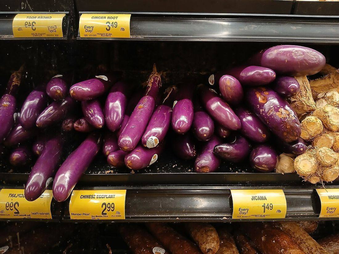 'Chinese eggplant' for sale at Safeway