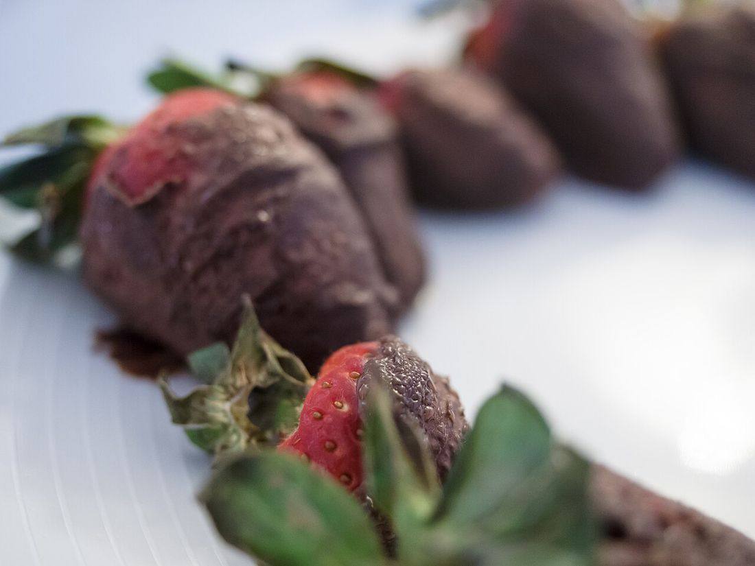 Chocolate Covered Strawberries — photograph from Wikimedia Commons