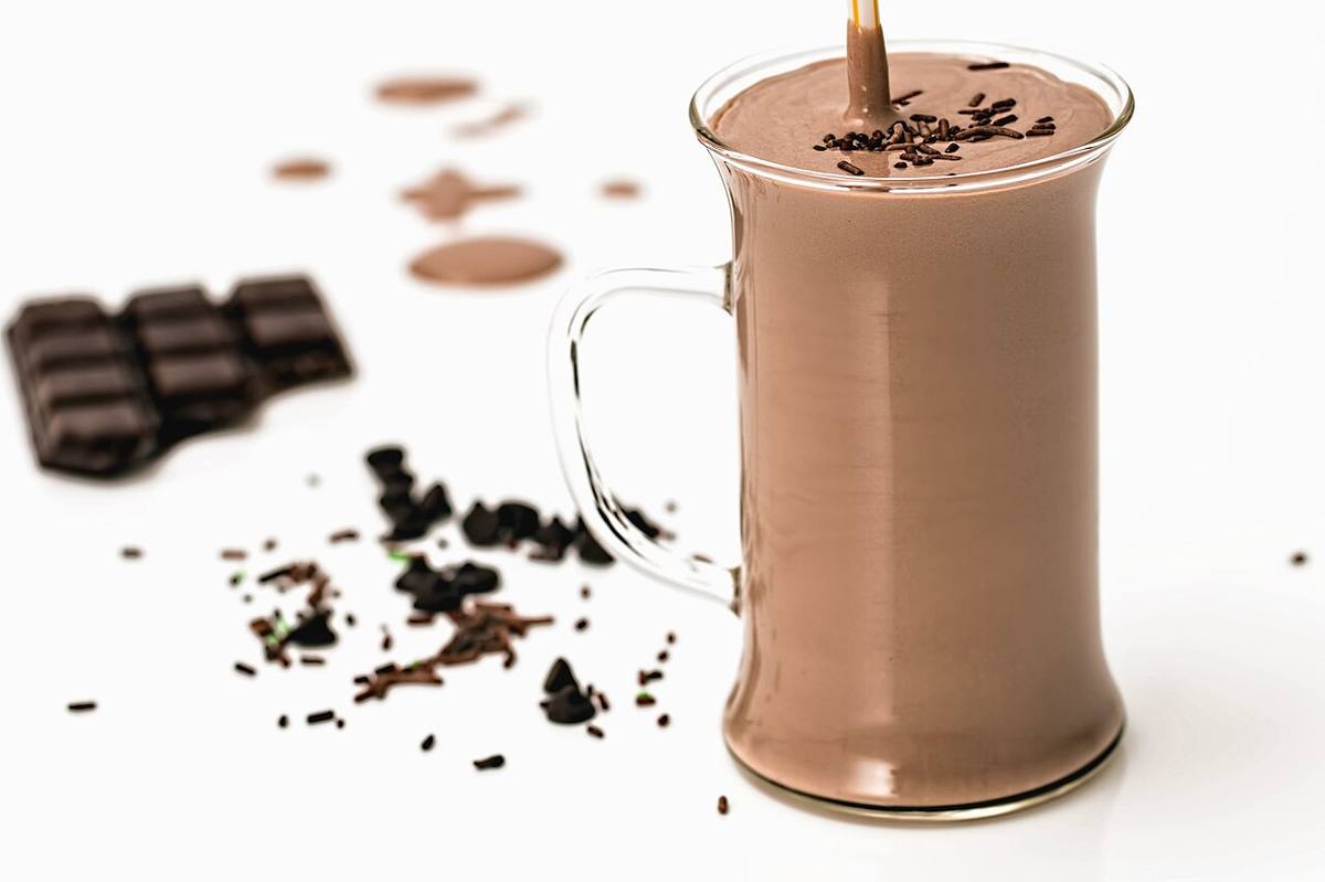 Fresh chocolate milk