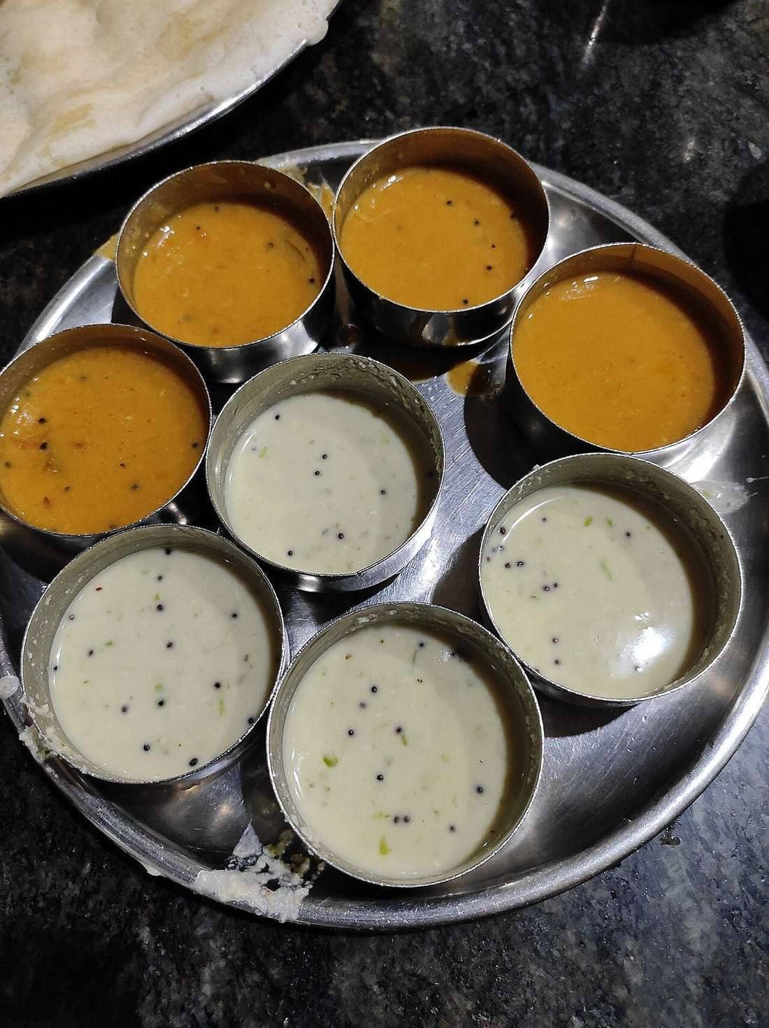 Chutney and sambar