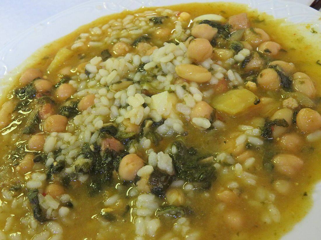 Cocido de legumbres y verduras con arroz