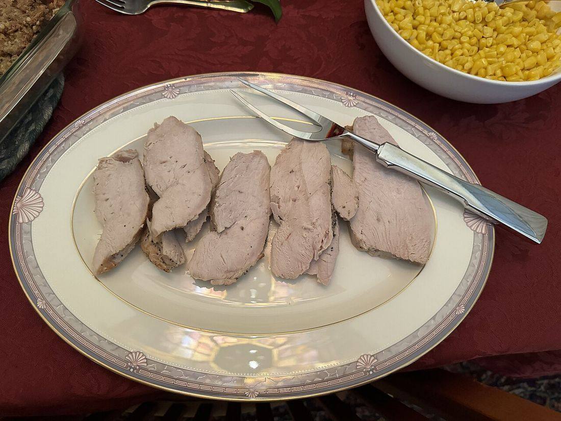 Cooked turkey breast - November 2023 - Sarah Stierch