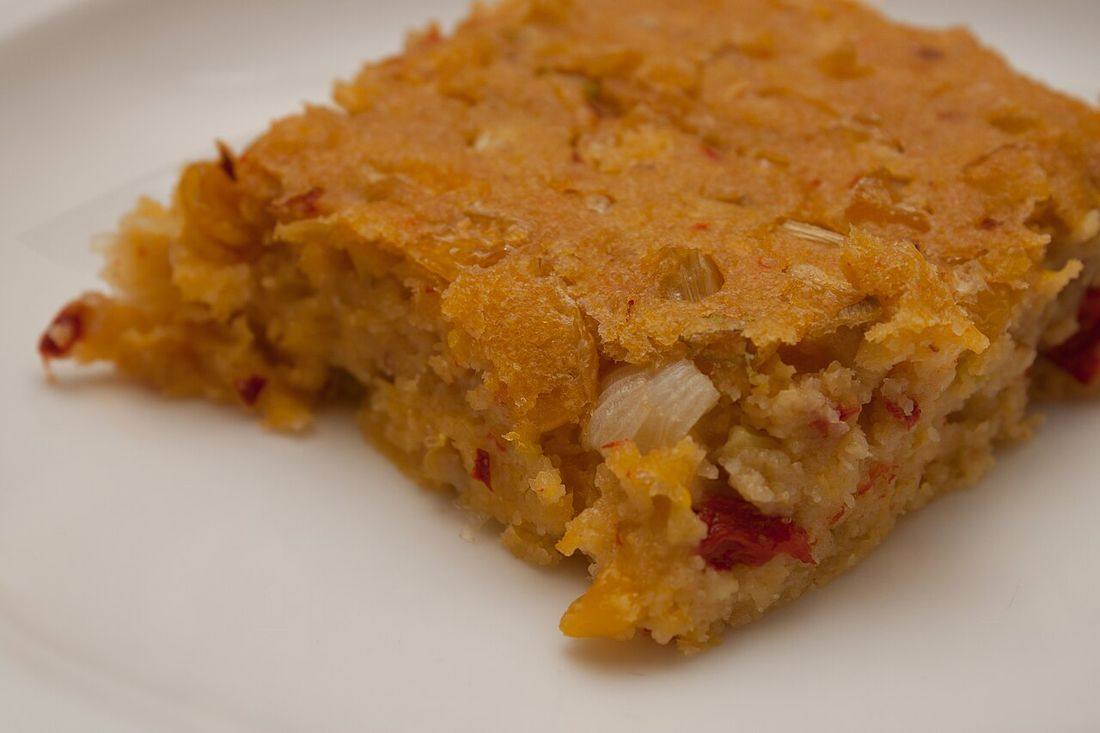 Southwestern corn pudding
