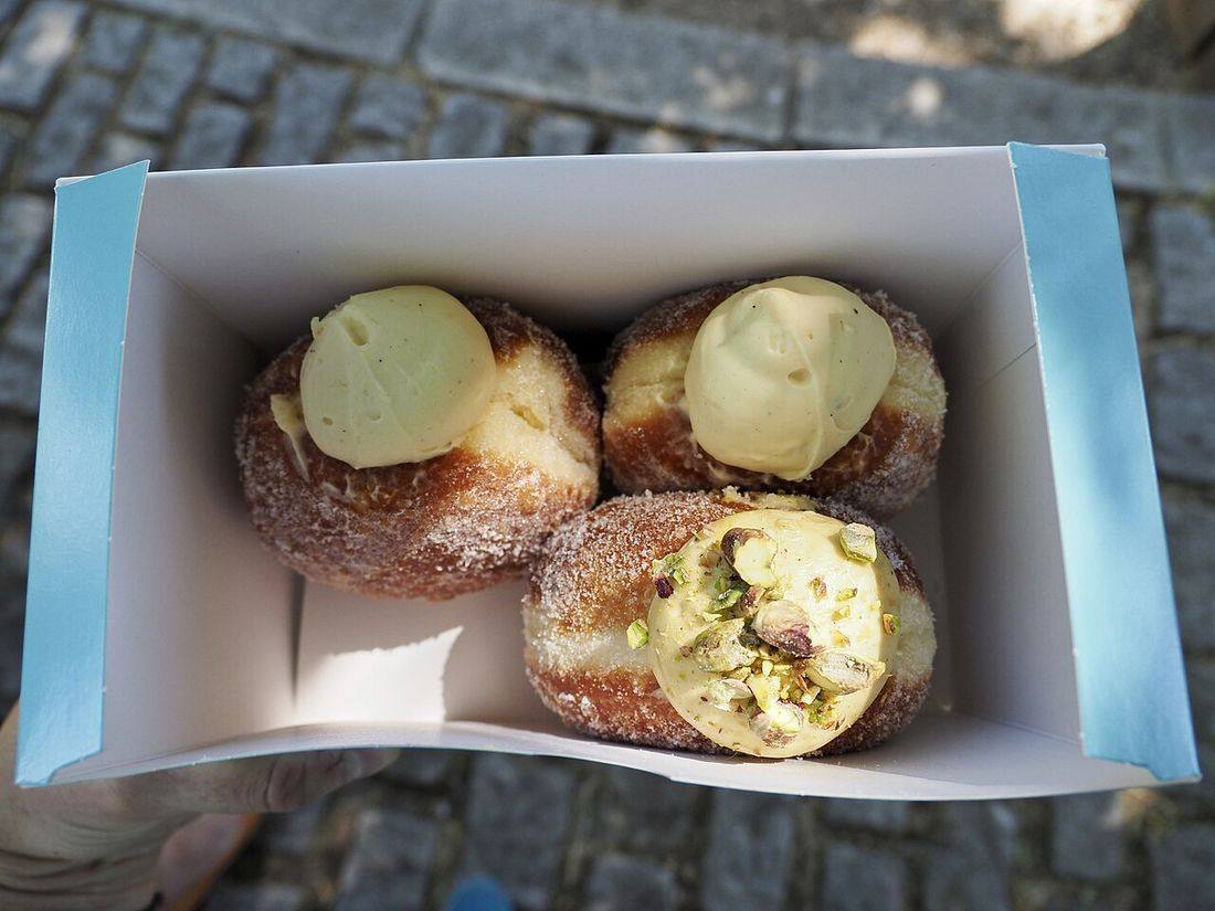 Pistachio doughnuts from Bread Ahead