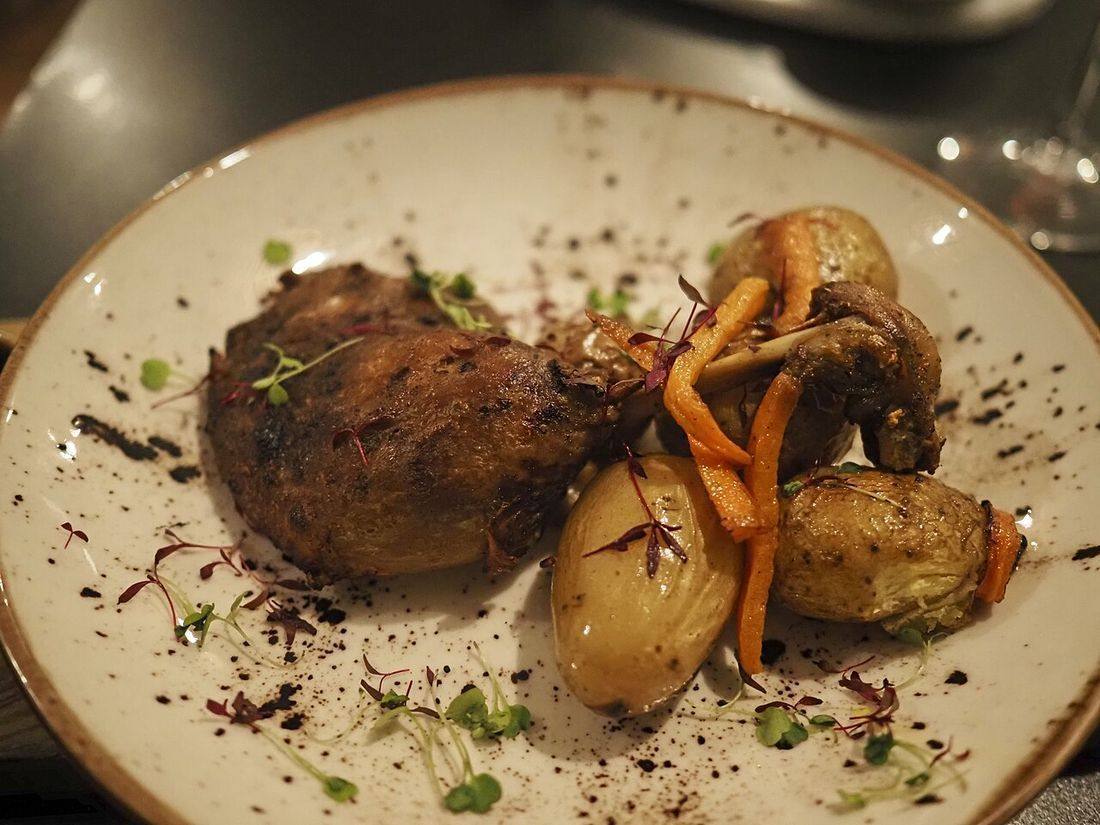 Confit duck at Cruel, Porto (Duck Confit)