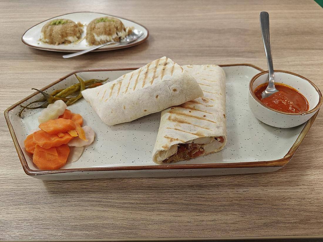 Falafel roll at Agasi, Lajpat Nagar (July 2025) (Falafel Wraps)