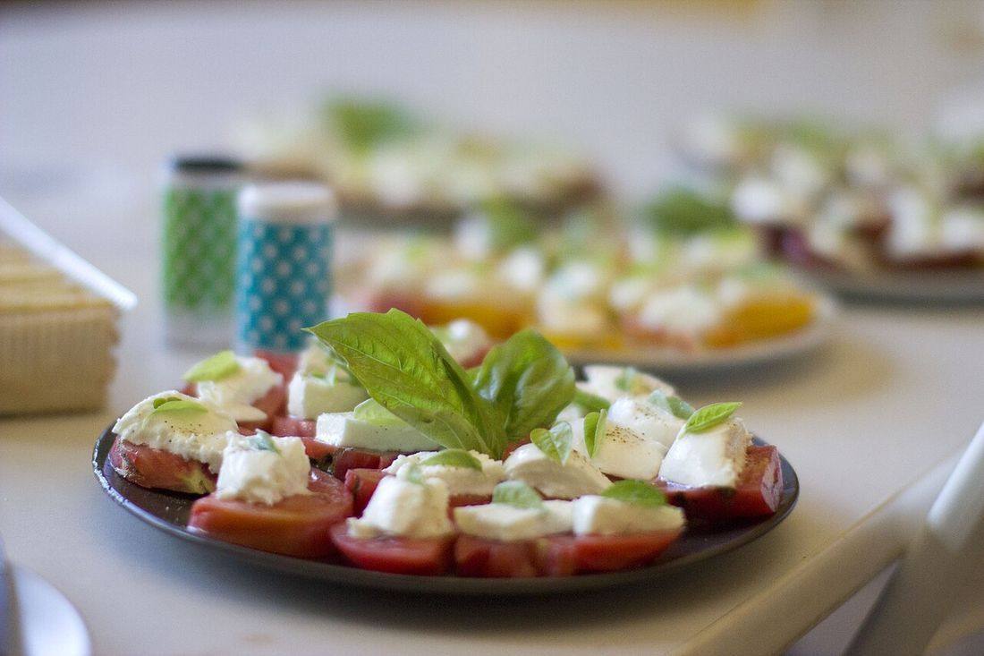 Insalata Caprese Shallow Focus (Fresh Mozzarella)