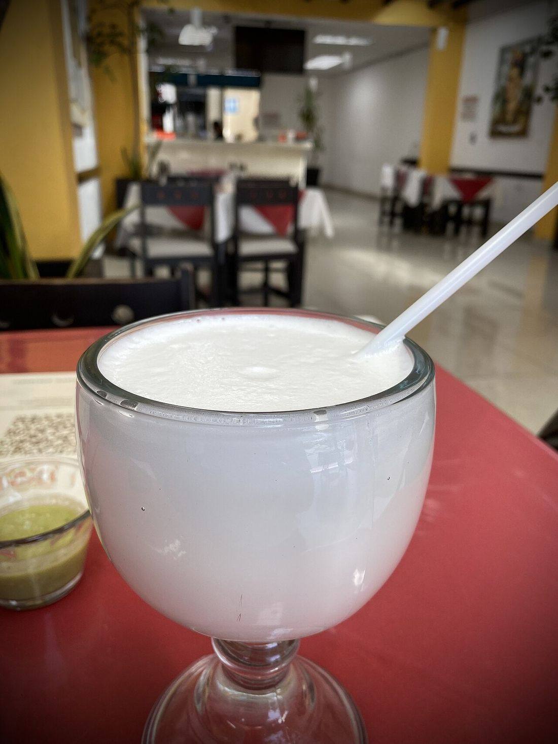 Horchata, my drink of choice in Mexico - Merida Yucatan 21 March 2021