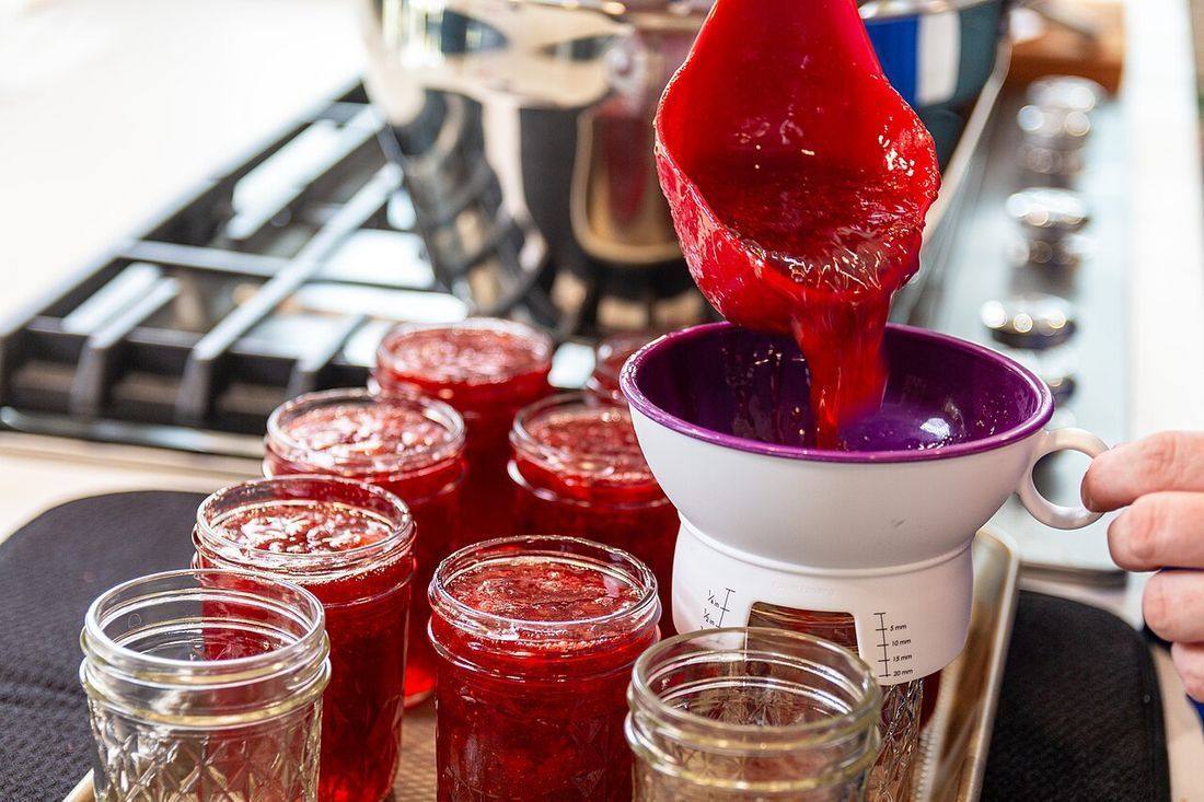Ladling Jam into Jars