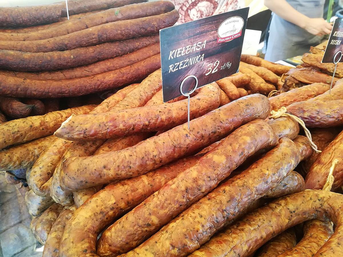 Kielbasy made in Harbin, China (Kielbasa)
