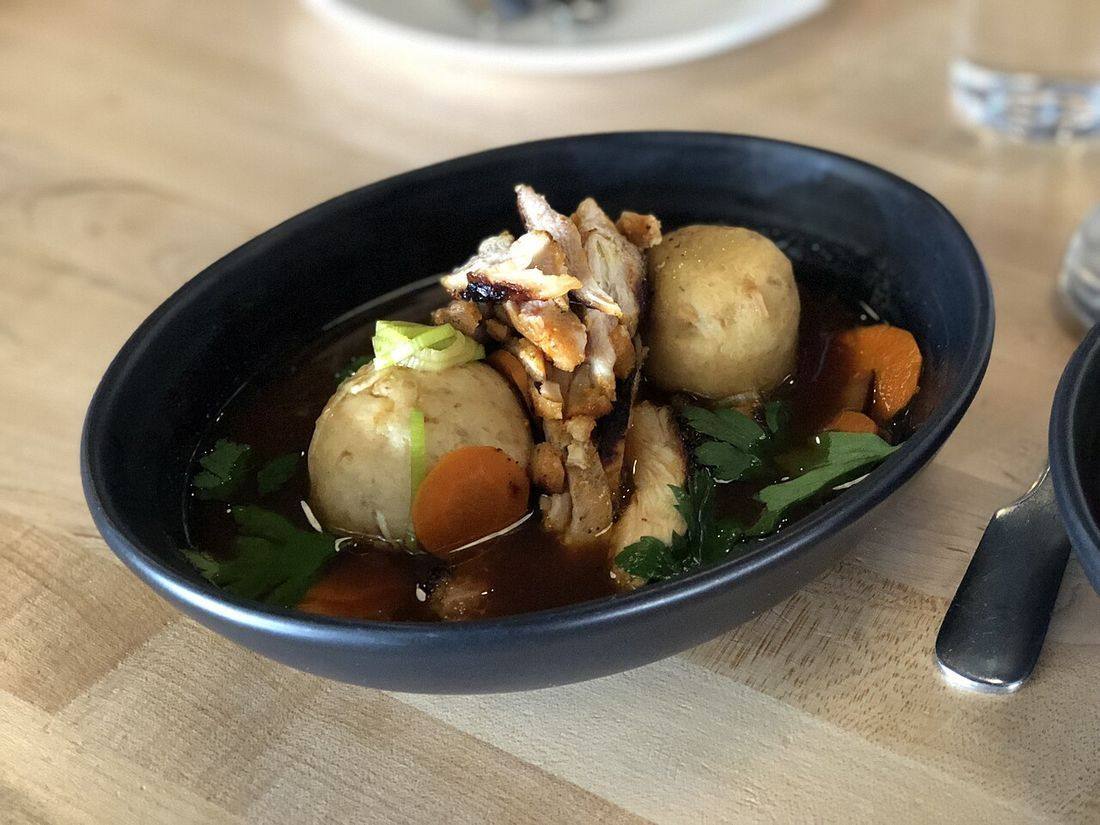 Matzo ball soup - Bird and the Bottle - Stierch 2018