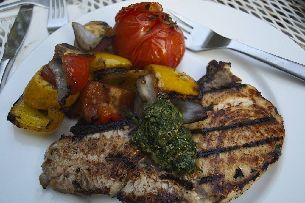 Marinated opah with sauce verte (Opah)