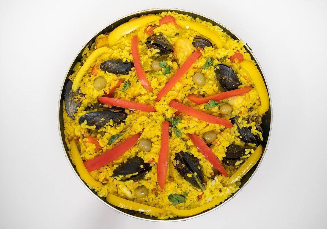 Paella de fruit de mer