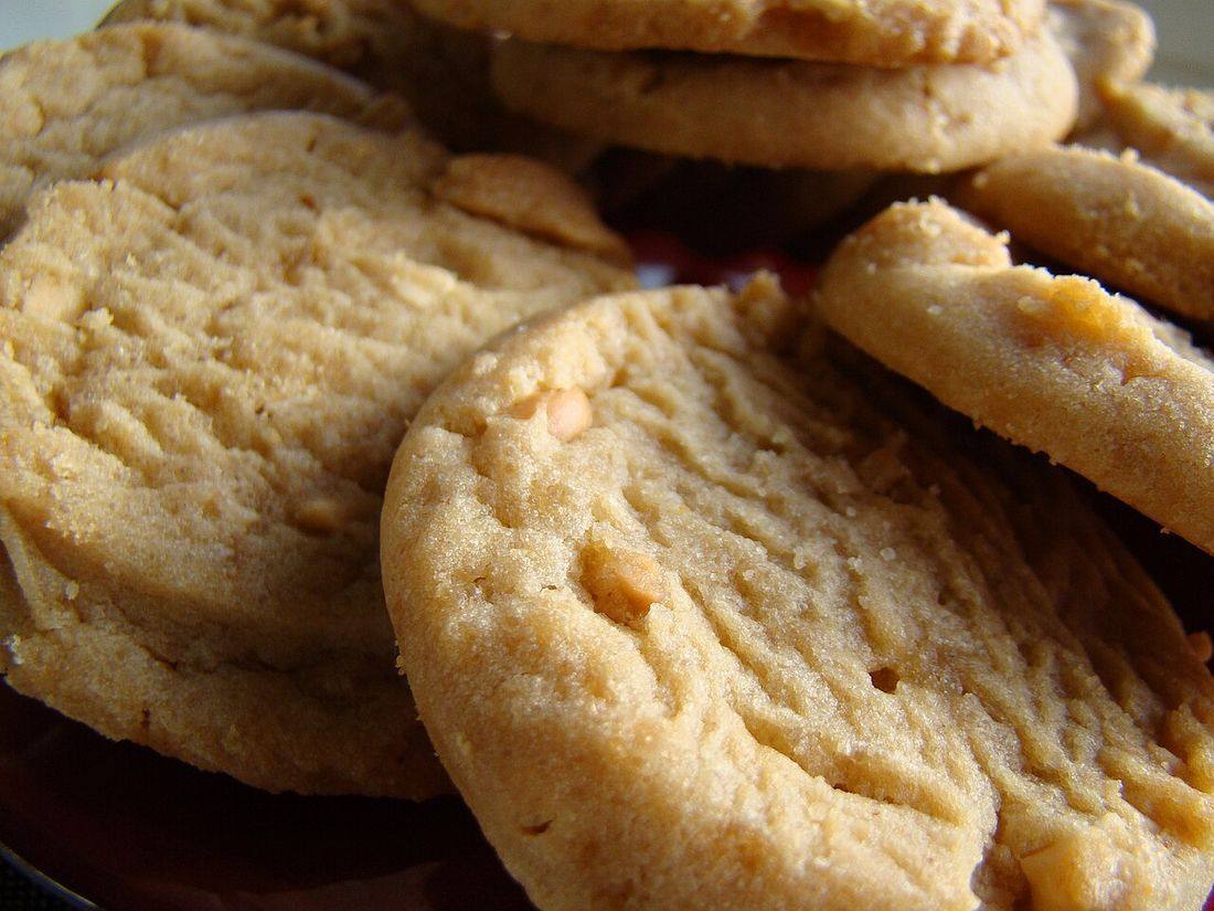 Peanut butter cookies, September 2009