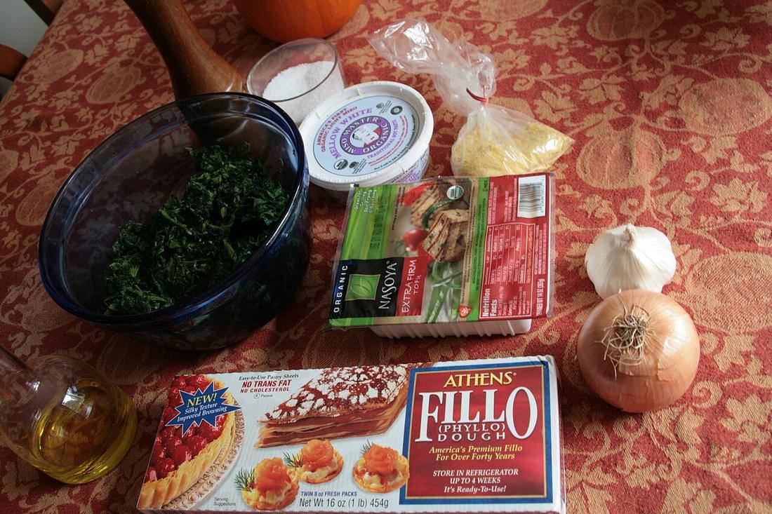 Spanakopita ingredients (Phyllo Dough)