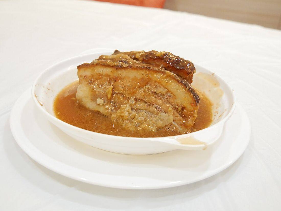 A Chinese Pork bellies with taro (Pork Belly)