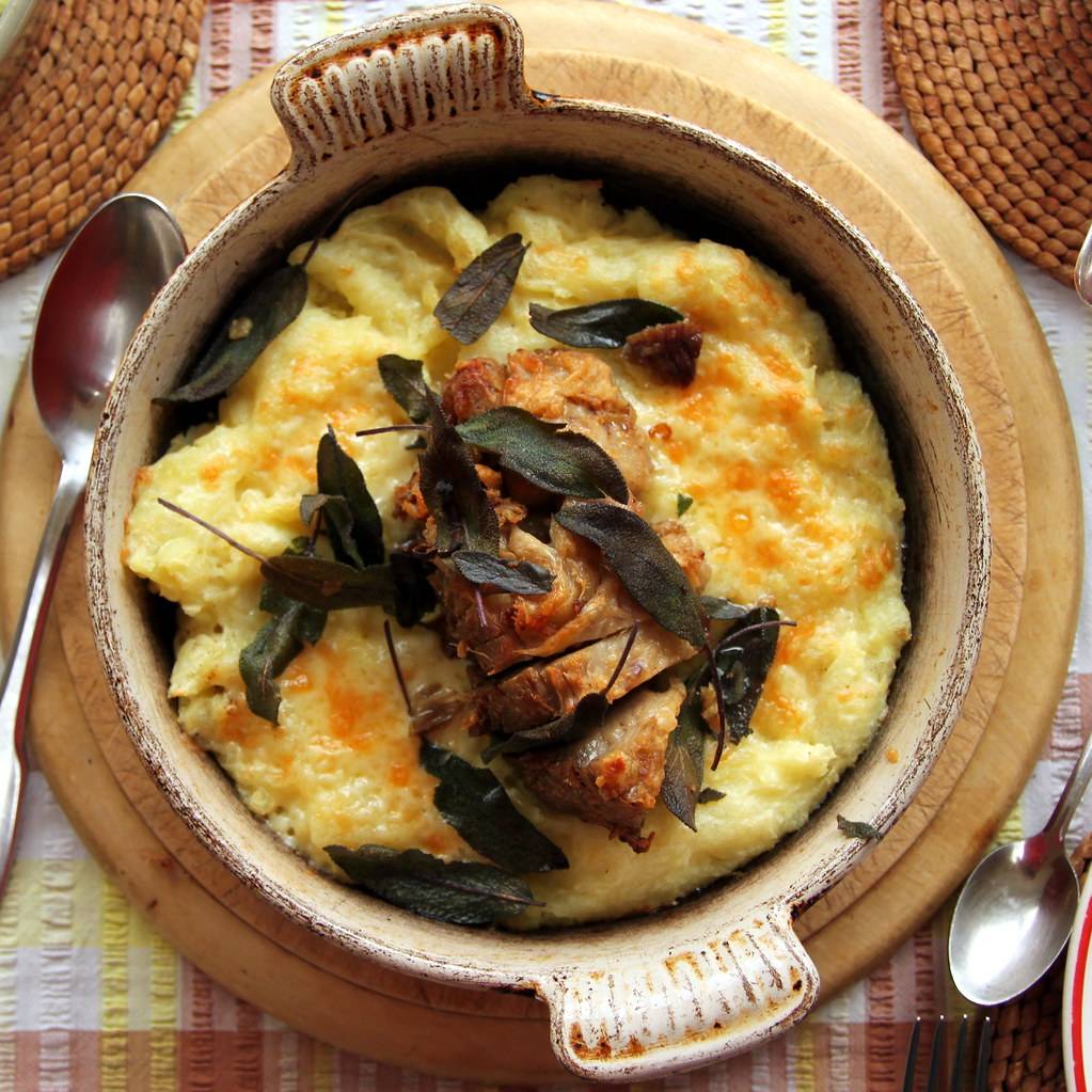 Jamie Oliver - Pork & mash gratin (Pork Chop Casserole)