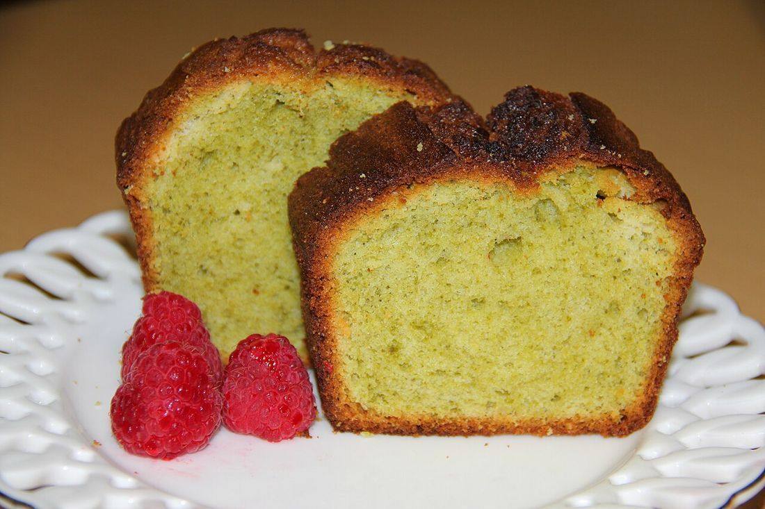 Green tea pound cake 1