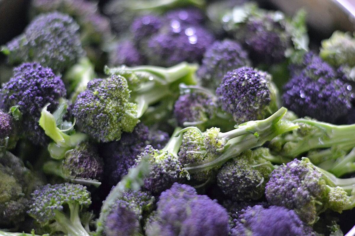 Romanesco broccoli texture (Purple Sprouting Broccoli)