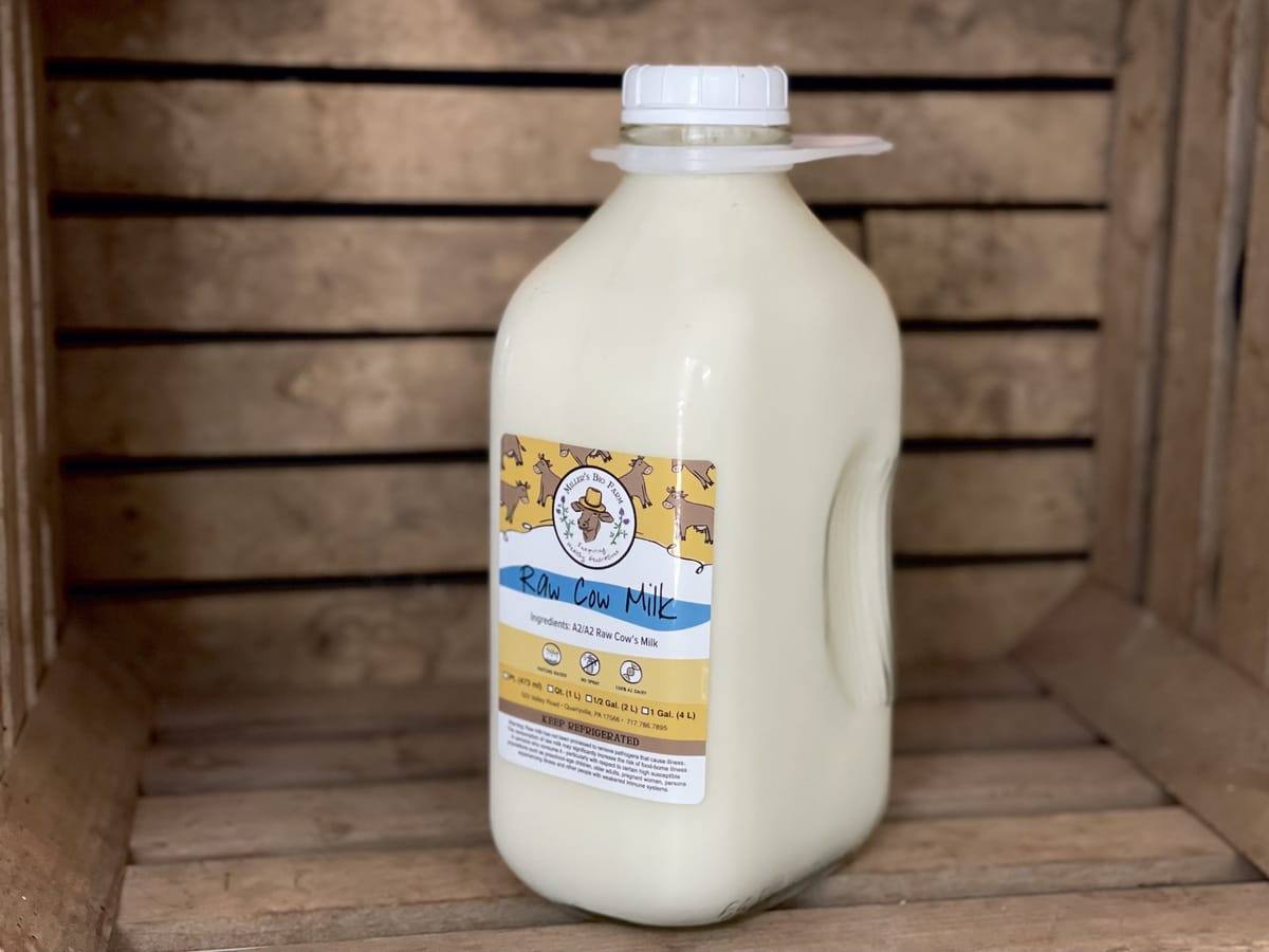 Fresh raw milk