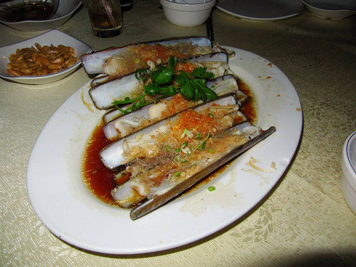 Nai Sow ร้านอาหาร นายโซว - razor clam stir fried (Razor Clams)
