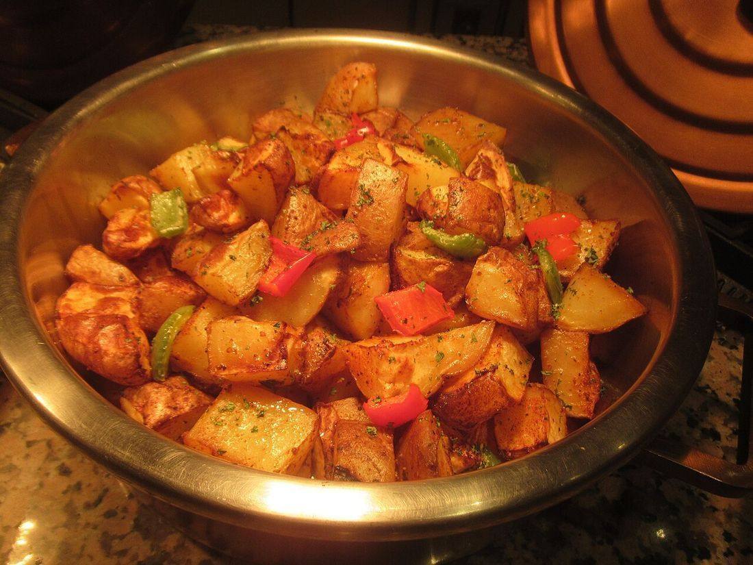 Roasted potatoes chicken