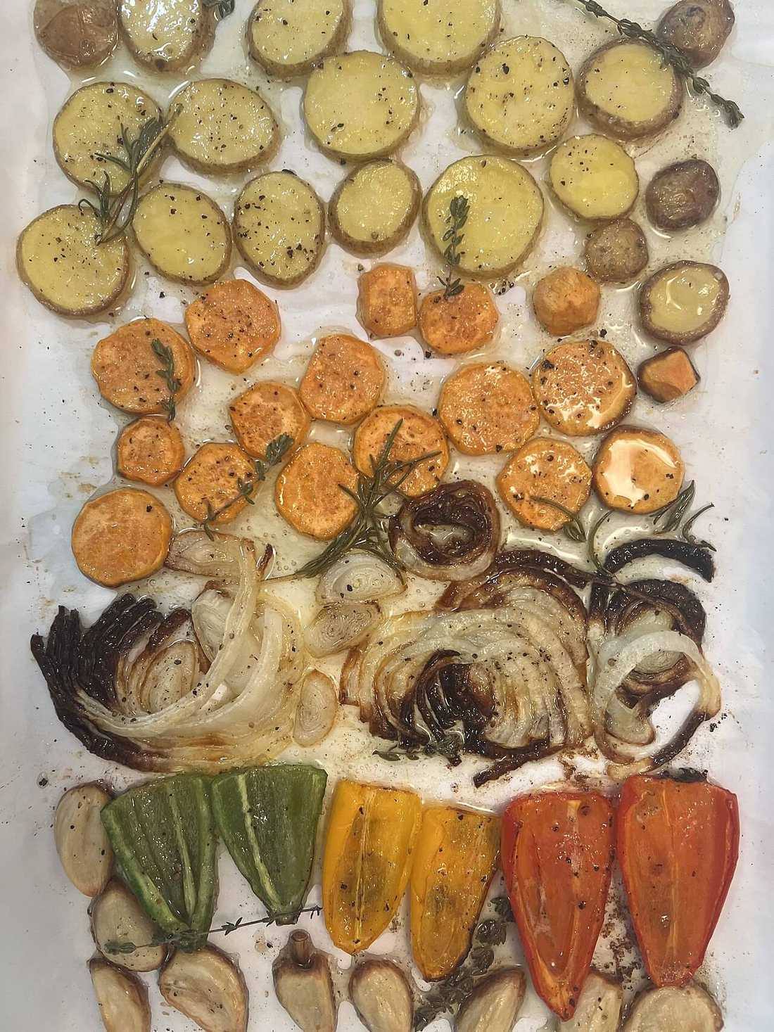 Liat Portal for Foodie Disorder - Roasted Antipasti Vegetables (Roasted Vegetables)