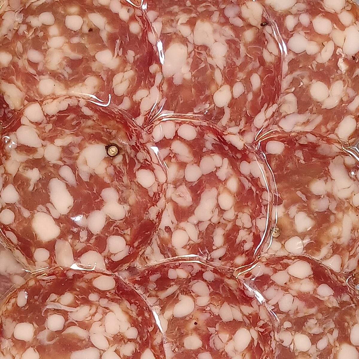 Salami pizza from an European and Asian Restaurant