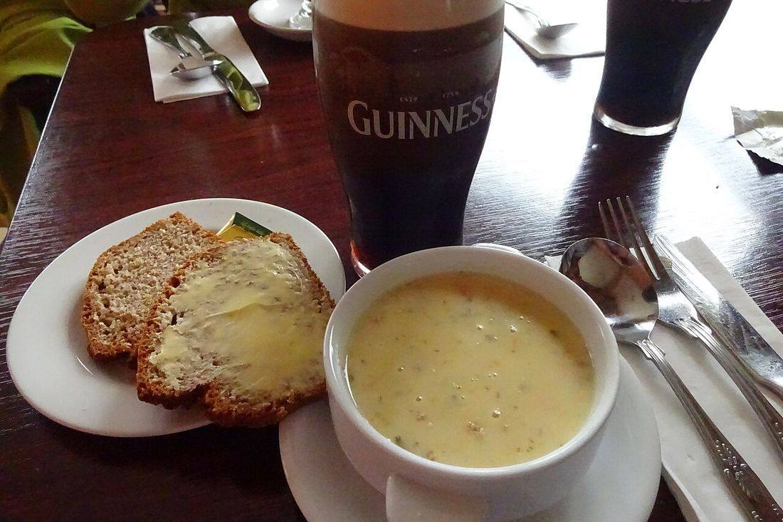 Seafood Chowder Bread Guiness