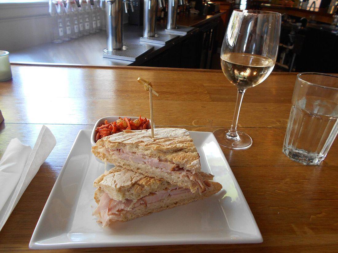 Smoked turkey for lunch, Grove Arcade, Asheville (Smoked Turkey Breast)