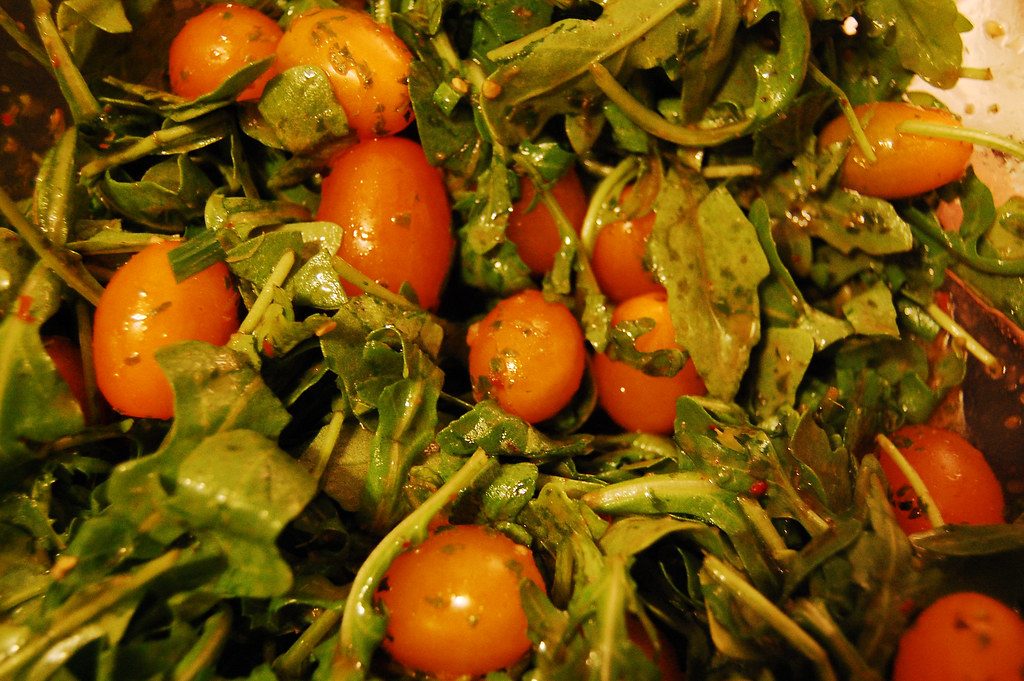 The salad (Squash Dressing)