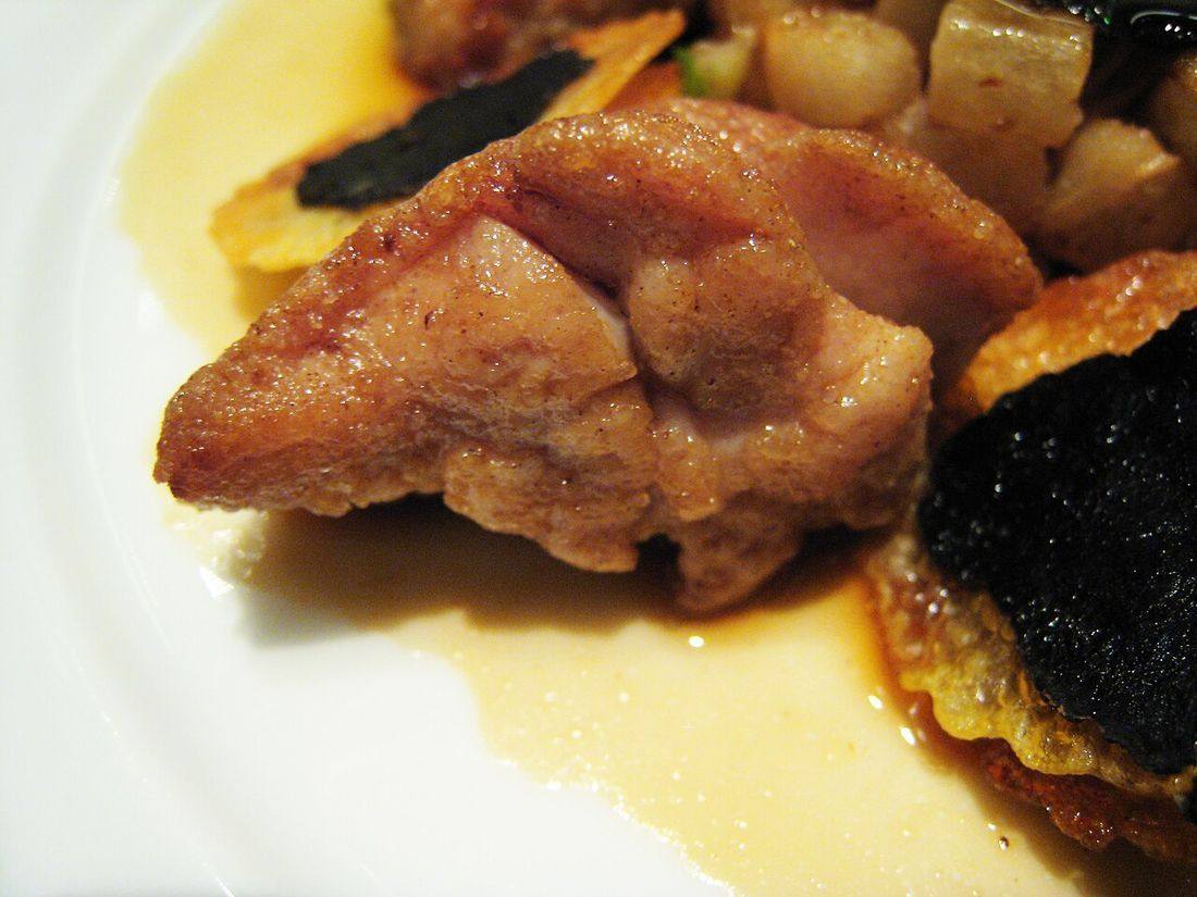 Sweetbreads close up