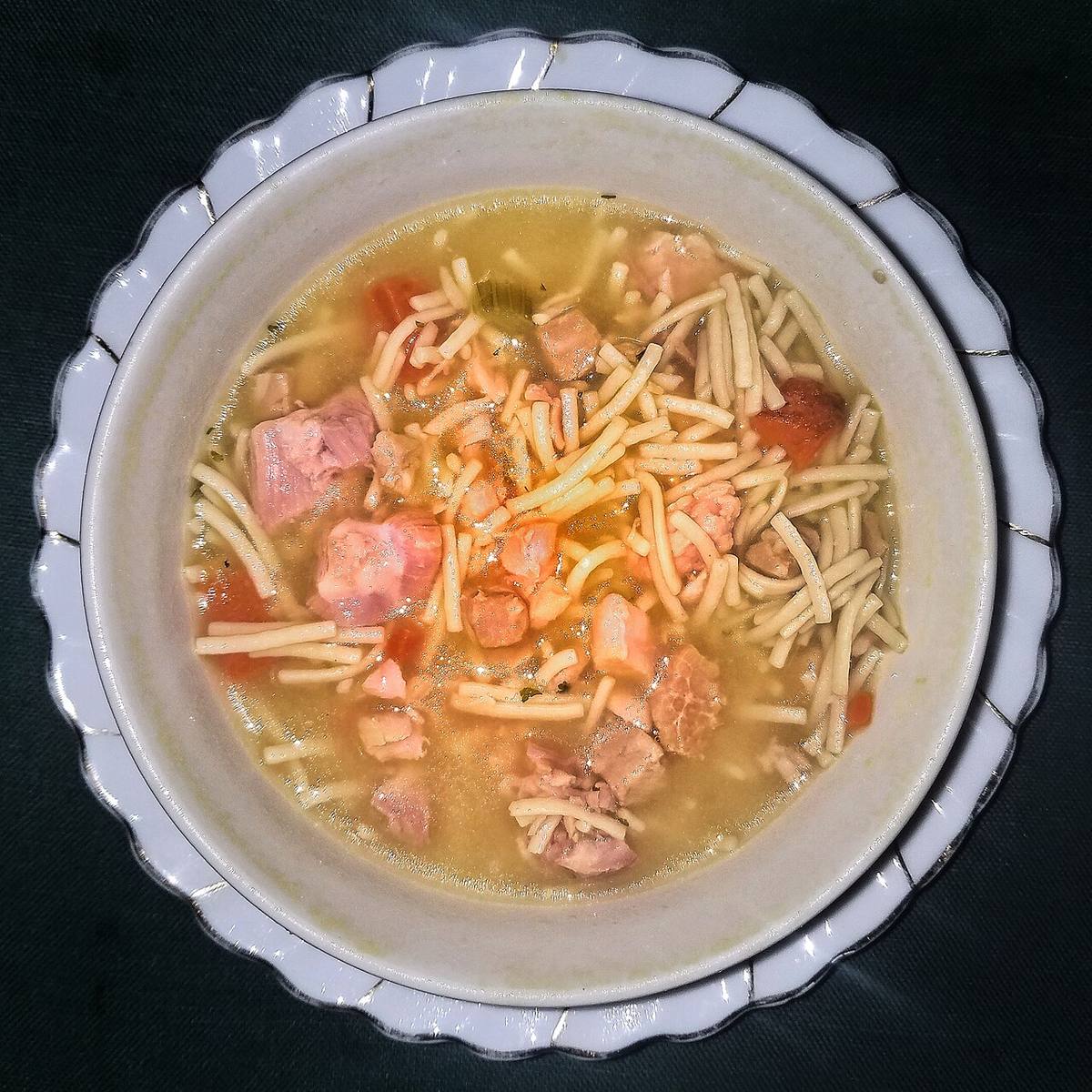 Turkey Noodle Soup — photograph from Wikimedia Commons