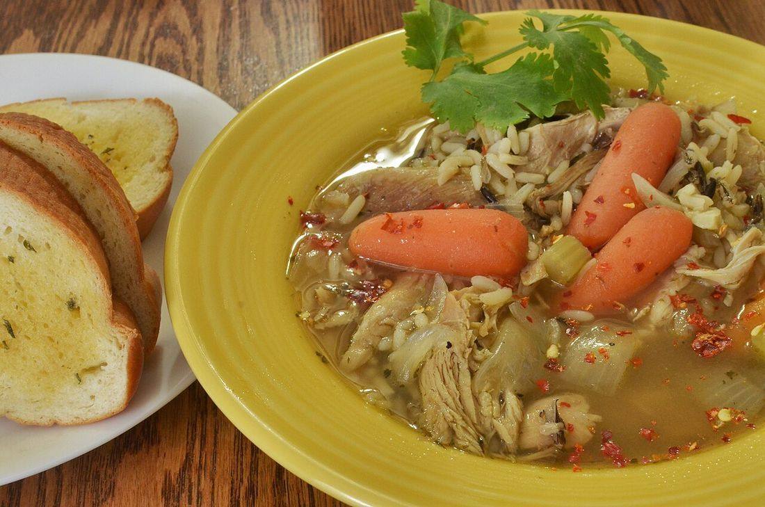 Turkey Rice Soup — photograph from Wikimedia Commons