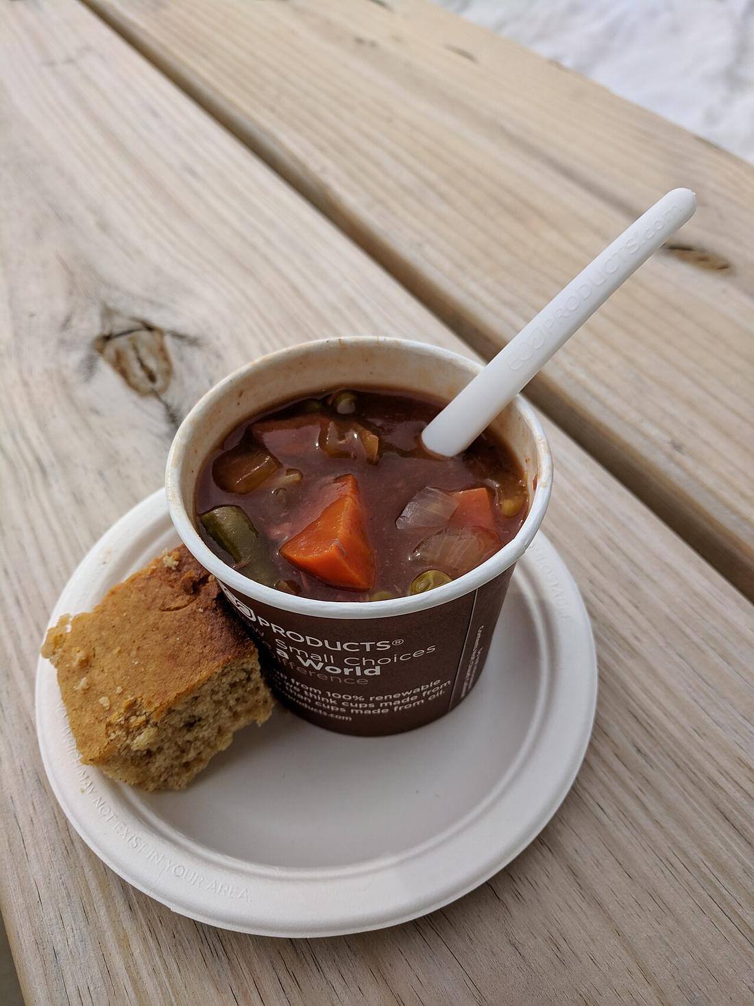 Slow cooked venison stew with dumplings